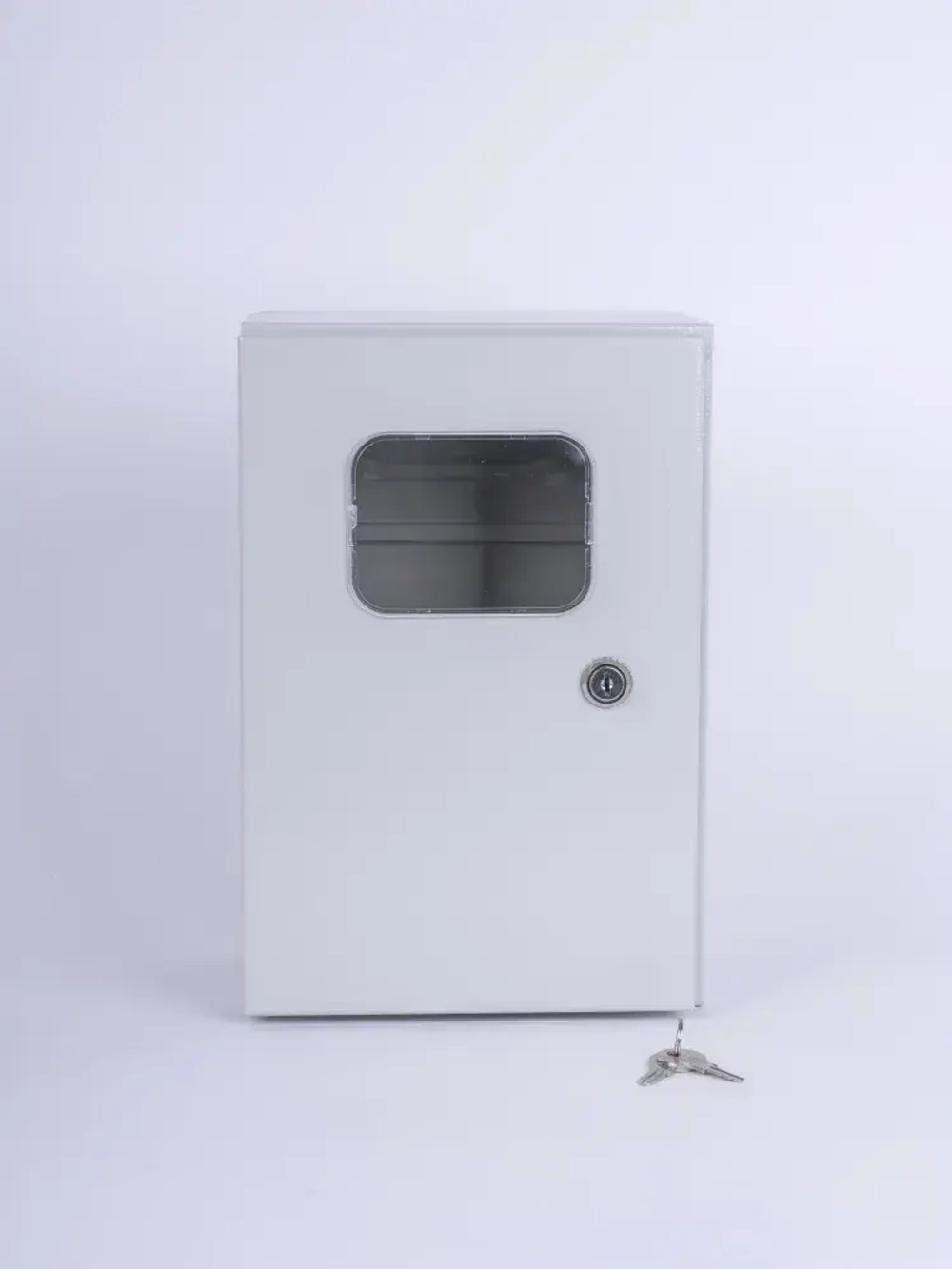 ЩУН-1х6 (300х200х125) IP54. Увеличенный под электрический счетчик и автоматические выключатели до 6 модулей Щит учетно-распределительный навесной ЩРУ 1Н6 IP54