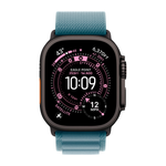 Умные часы Apple Watch Ultra 3 (2025) GPS + Cellular, 49mm, Black Titanium Case with Light Blue Alpine Loop, L