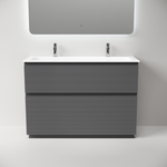 Тумба напольная Sancos Folk Floor 1190х445х850, c двумя ящиками оснащенными доводчиками, Grey soft, арт.FL120FGS