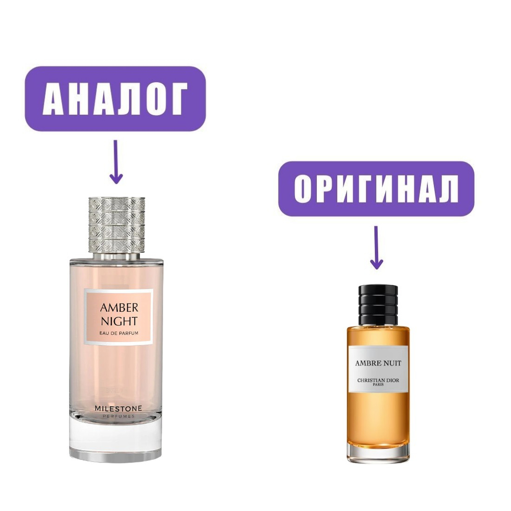 MILESTONE AMBER NIGHT edP 85ml lady (версия DiorAmbreNuit)
