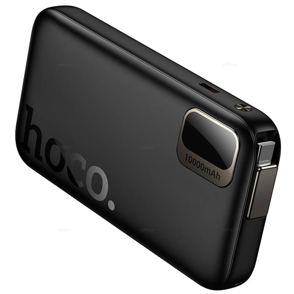 Hoco Q51 Key PD20W портативный аккумулятор с выдвижным кабелем (10000mAh) (black)