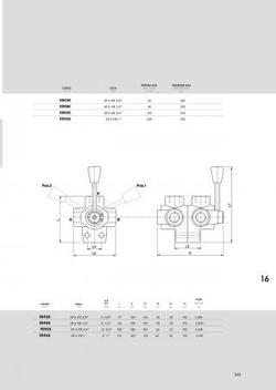 Шестиходовой дивертор DF6 VIE 3/8 (V0920), 60 л/мин, G3/8"
