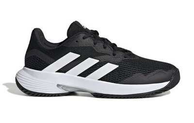 Женские Кроссовки теннисные Adidas CourtJam Control W - core black/cloud white/silver metallic