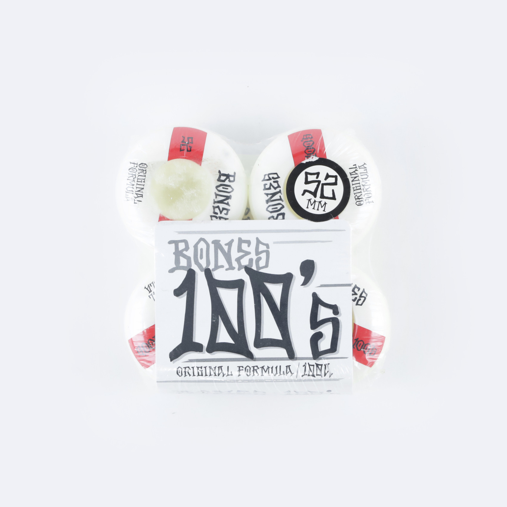Колеса Bones 100'S OG Formula Wide (white-red) 100A артикул:Hul18YpjhInlSRB8Yen0W0 - купить в магазине Дайс