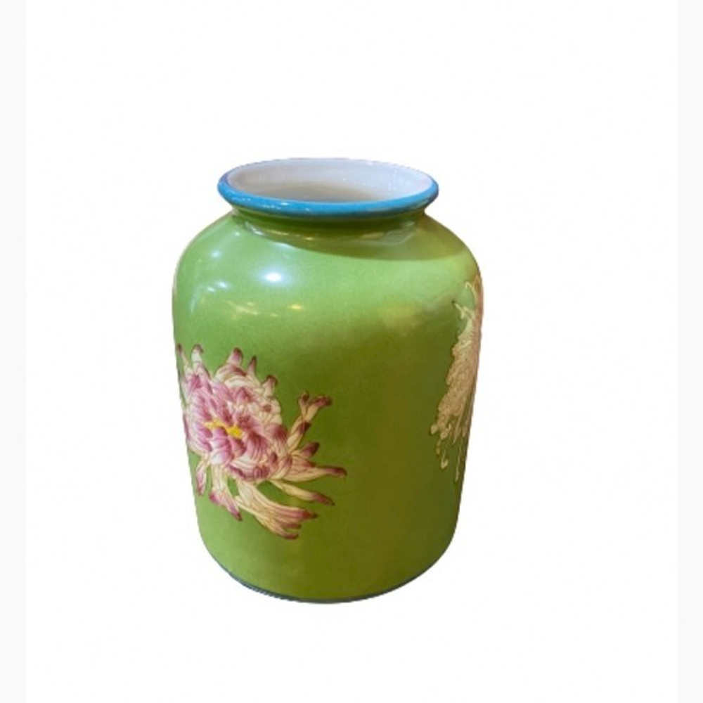 Ваза Бочонок зелёный