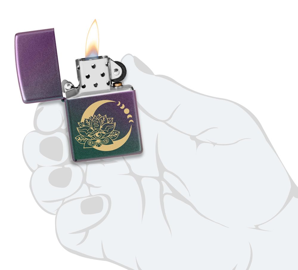 Зажигалка Zippo Lotus Moon с покрытием Iridescent (48587) 5