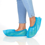 Бахилы п/э голубые/зеленые/фиолетовые СТАНДАРТ 50пар в упак, плотн 2,8гр