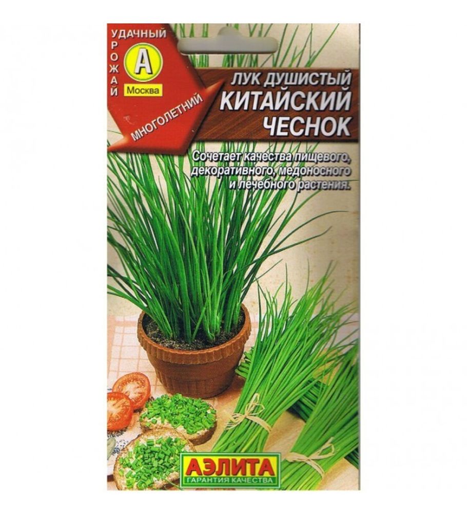 Семена Лук душистый Китайский чеснок, Аэлита - купить в Дмитрове, Москве и  Московской области по низкой цене