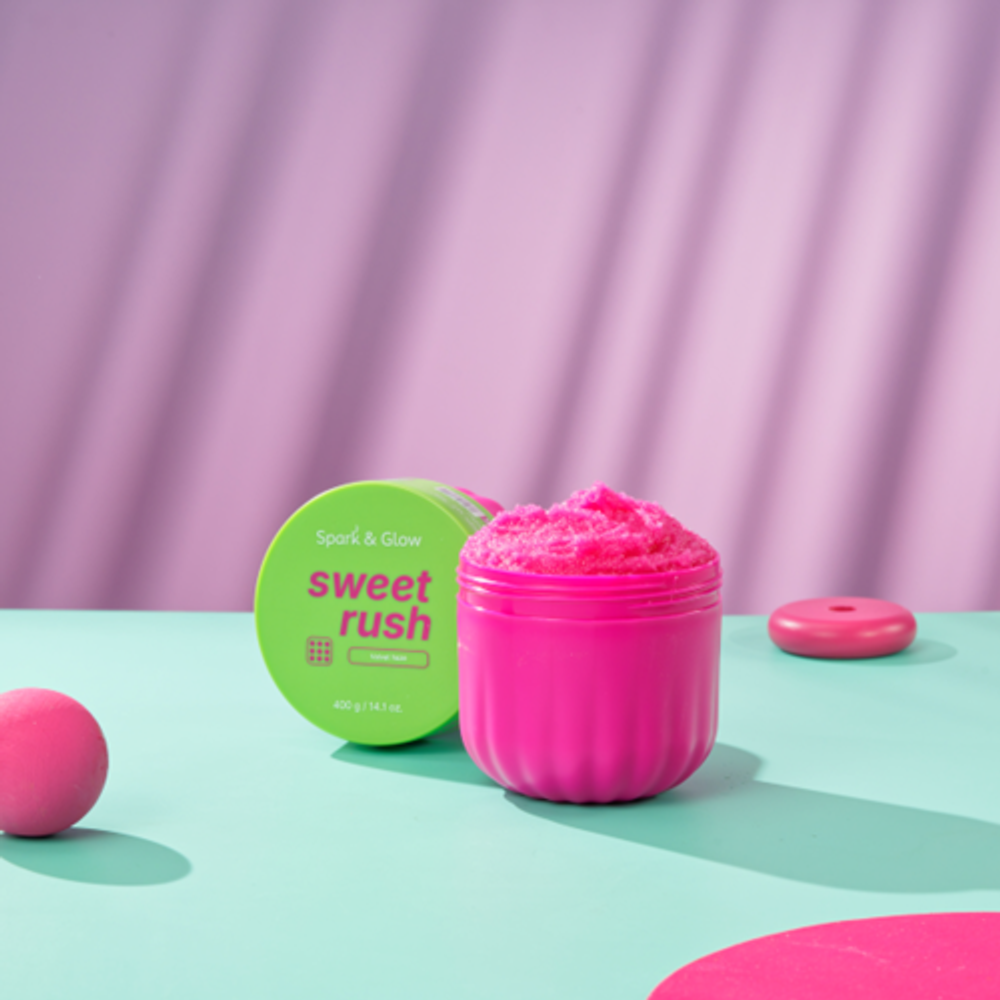 Скраб для тела с ароматом экзотических фруктов Spark&Glow Body scrub velvet haze scent, 400 г