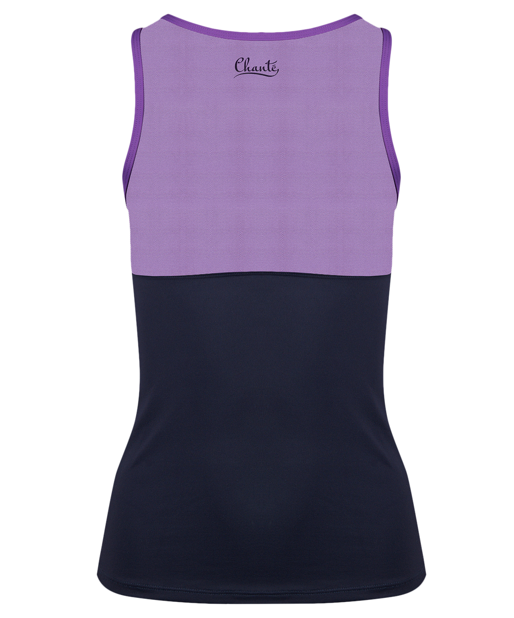 Майка гимнастическая Daniela Black/Purple, полиамид
