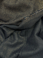 Шерсть костюмно плательная с хлопком и люрексом черная