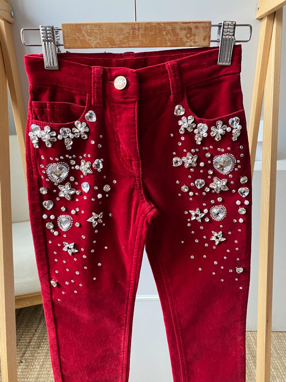 Бархатные брюки Monnalisa, 116