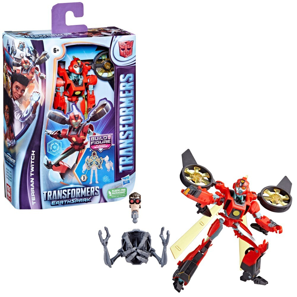 Hasbro Transformers EarthSpark - Terran Twitch Deluxe Figure F6734 / артикул   F6231 F6734  / GTIN 5010994183301