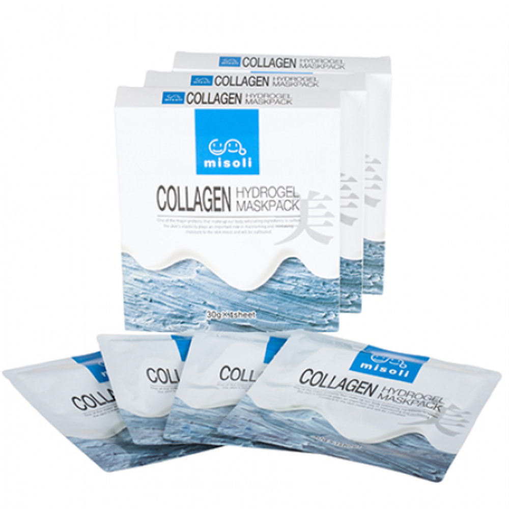 Misoli Collagen Hydrogel Facemask гидрогелевая маска с морским коллагеном и гиалуроновой кислотой