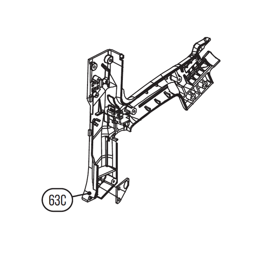 Запчасть №63C для HGSR. Правая часть основной рукоятки