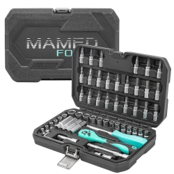 Набор инструментов PROFI 56пр. 1/4''(6гр)(4-14мм,Е4-Е10) MAMEDFORCE MF-2571-5