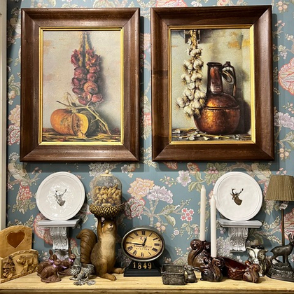 Деревенский натюрморт в деревянной раме, 50х65 см