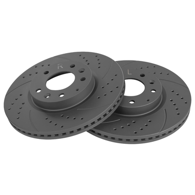 Диск тормозной передний перфорированный PRO-Line с покрытием (компл.2 шт) MAZDA 6 07 /Vent D=299mm GANZ GIJ10077S