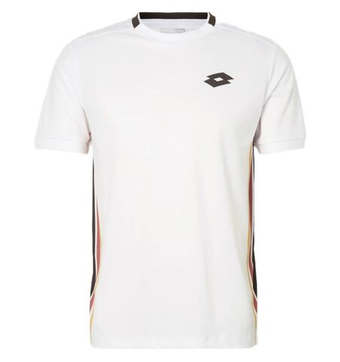 Футболка для мальчика теннисная Lotto Tech JR B VI - bright white