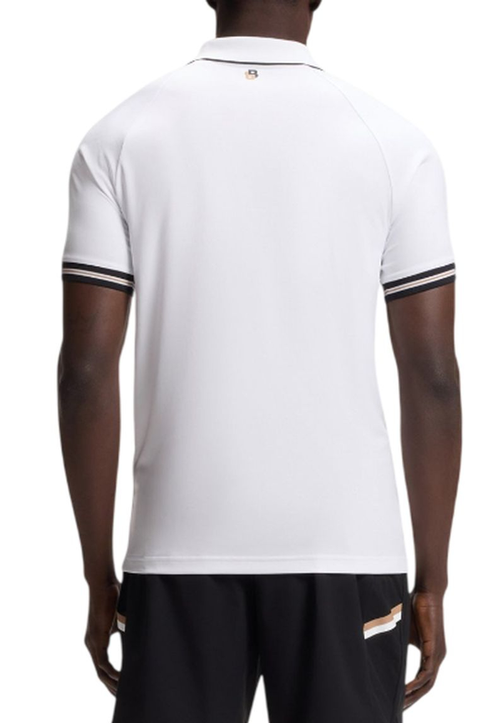 Мужское теннисное поло BOSS TOC Serve - white