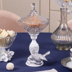 Сахарница стеклянная с крышкой Терра Сонг Белый