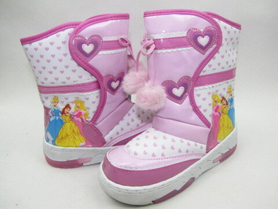 Сапоги-дутики детские со светящейся подошвой