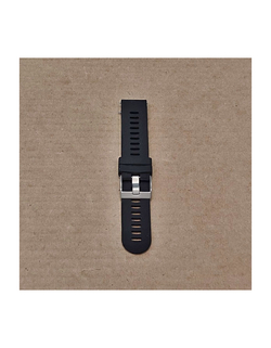 Ремешок Premium 20 мм силиконовый для Garmin Forerunner 55/245/645, Venu, Venu Sq, Venu 2 Plus, Vivoactive 3, Vivomove быстросъемный (Черный)