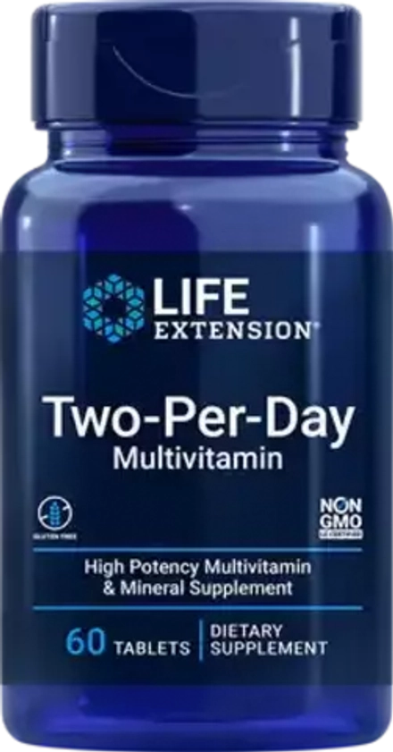 Two-Per-Day Мультивитамины 60 таблеток Life Extension