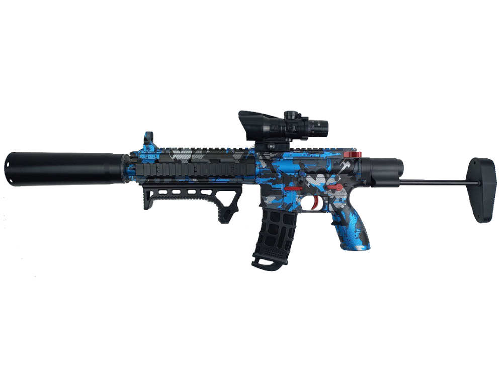 Орбибольный автомат M416 classic PRO синий граффити