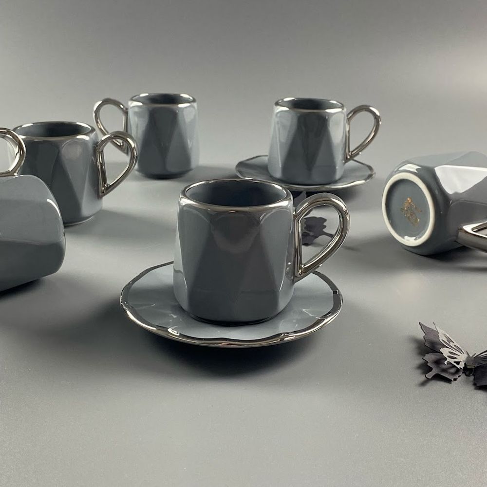 Lenardi 122-103 Кофейный набор 12пр. 130мл в под.уп.(х12)Фарфор