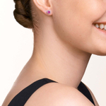 Серьги-пусеты Coeur de Lion Silver Pink 0228/21-0417 цвет розовый, серебряный