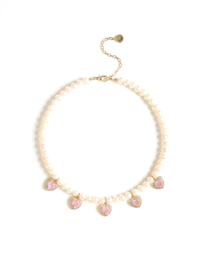 Колье "Pearl Love Rose" Gold