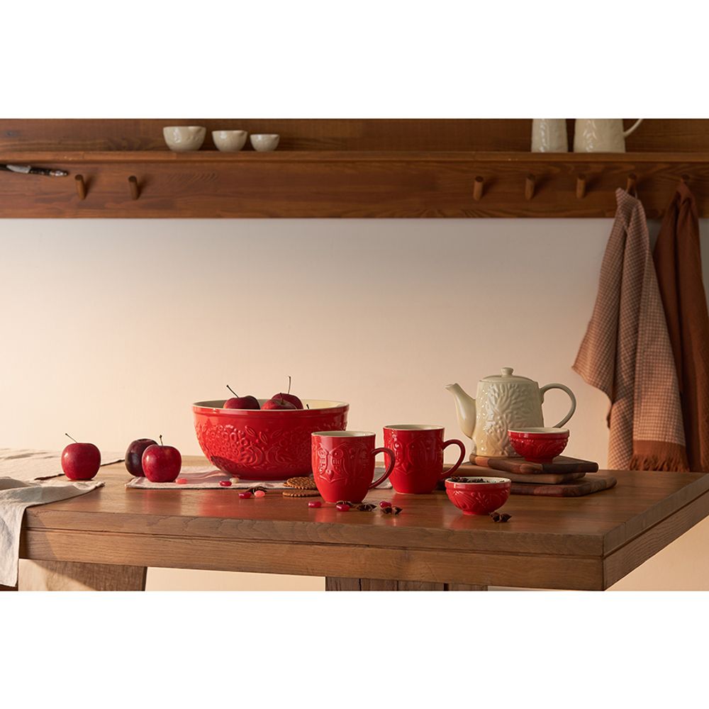 Миска для смешивания Birds of Paradise, 4,2 л, красная