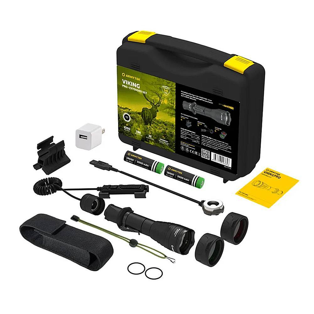 Фонарь Armytek Viking Pro Magnet USB Extended Set Белый