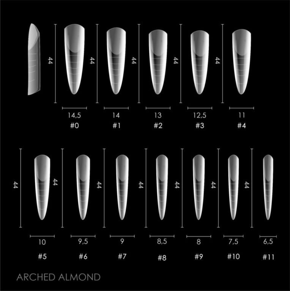 Delaro Верхние формы DELARO Arched Almond D26