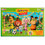 Игра-ходилка с масками "Учимся считать с любимыми героями "Барбоскины" 4680107974341 (Умные игры)