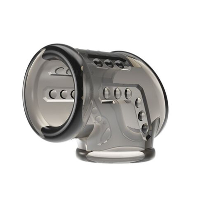 Дымчатая насадка на пенис и мошонку (Цвет: дымчатый)