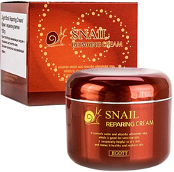 Восстанавливающий антивозрастной крем для лица Jigott Snail Repair Cream с муцином