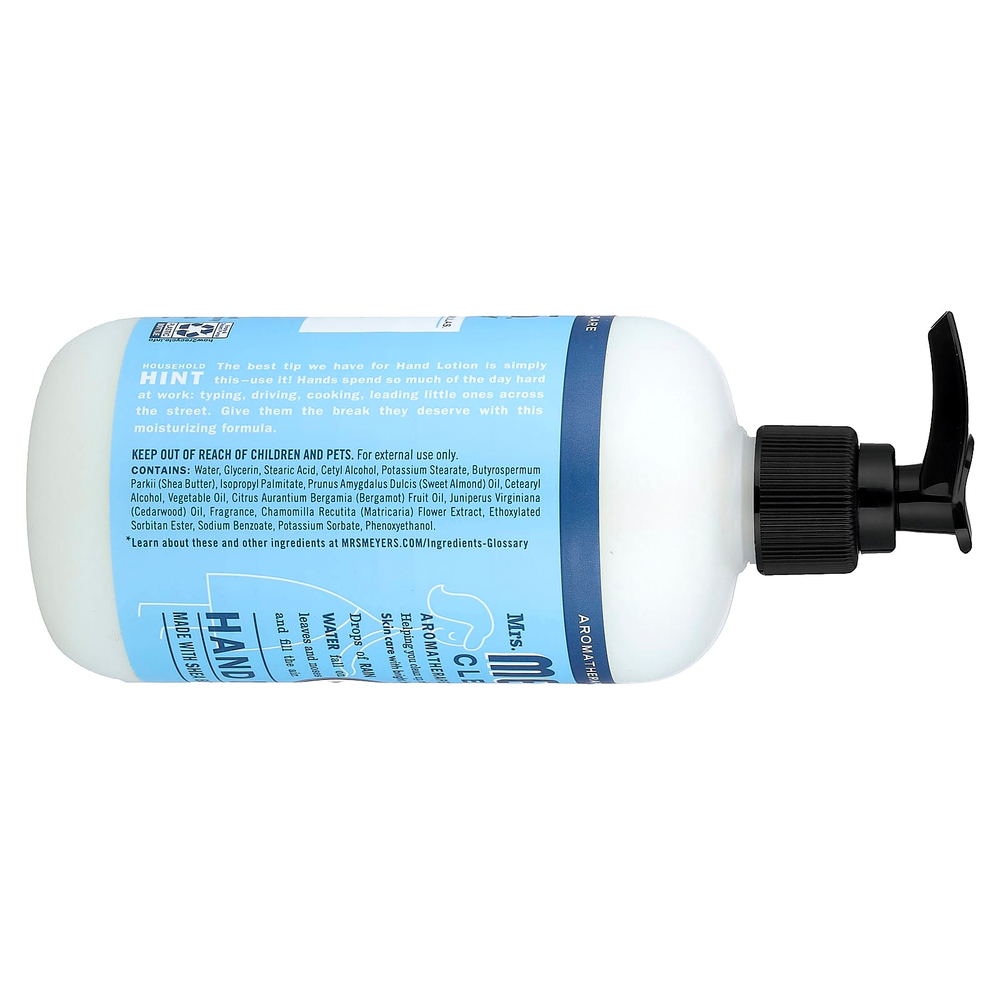 Mrs. Meyers Clean Day, Лосьон для рук, дождевая вода, 354 мл (12 жидк. Унций)