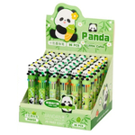 Ручка шариковая, автоматическая, 10в1, Basir, серия "ПАНДА", 10-ти цветная, с резиновой фигуркой, 36 шт