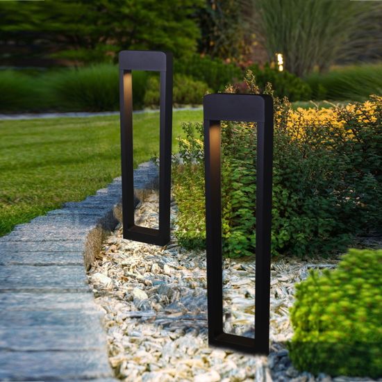 09962-0.7-001KT 1,0M GU10 BK  светильник напольный