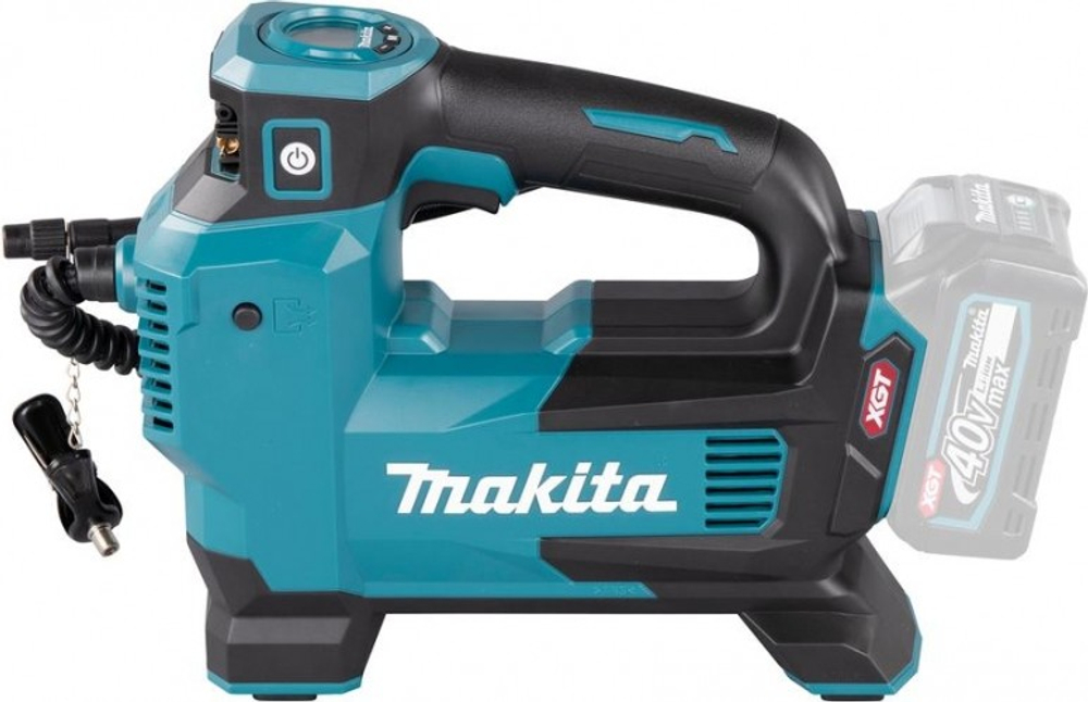 Компрессор автомобильный MAKITA MP001GZ 4 насадки, без аккум.и з/у.