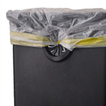 Ведро мусорное с ёршиком, внутр ведро, туалетная бумага, JAH-532, 7л (серебряный)