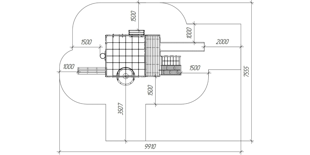 Детская площадка Савушка КУБ-3 (серый)