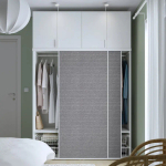 Шкаф 6-дверный - IKEA PLATSA/ПЛАТСА ИКЕА, 157х160х241,1 см, белый/темно-серый