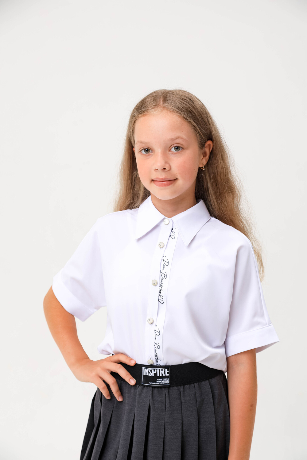Блуза с коротким рукавом для девочки DELORAS C63319S