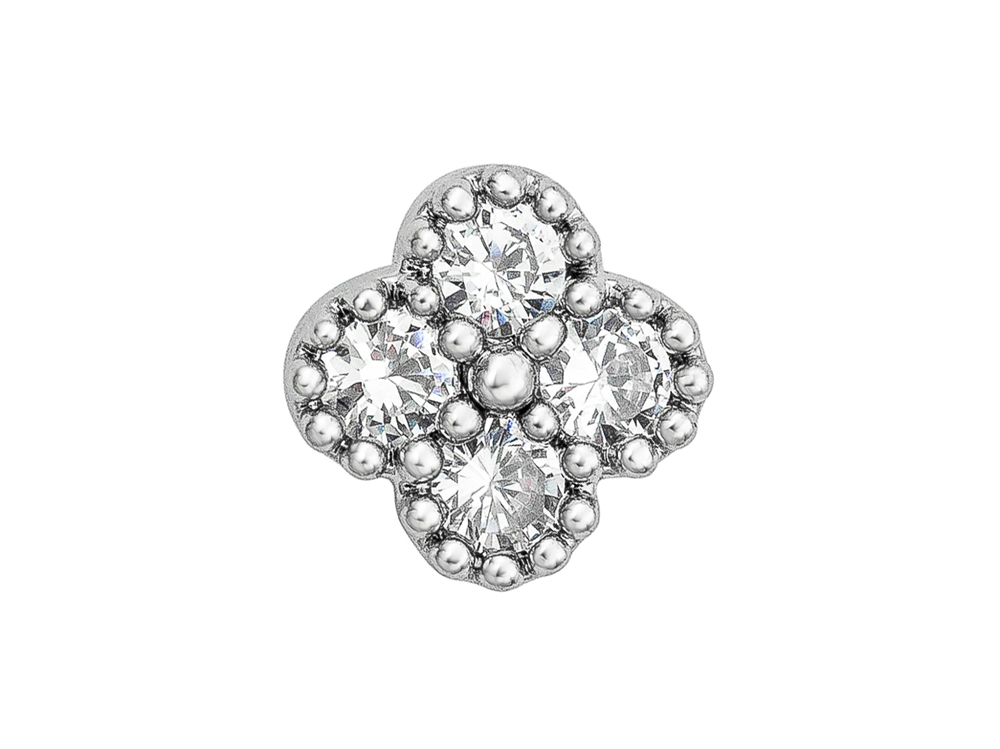 Украшение для пирсинга "Клевер" 6мм