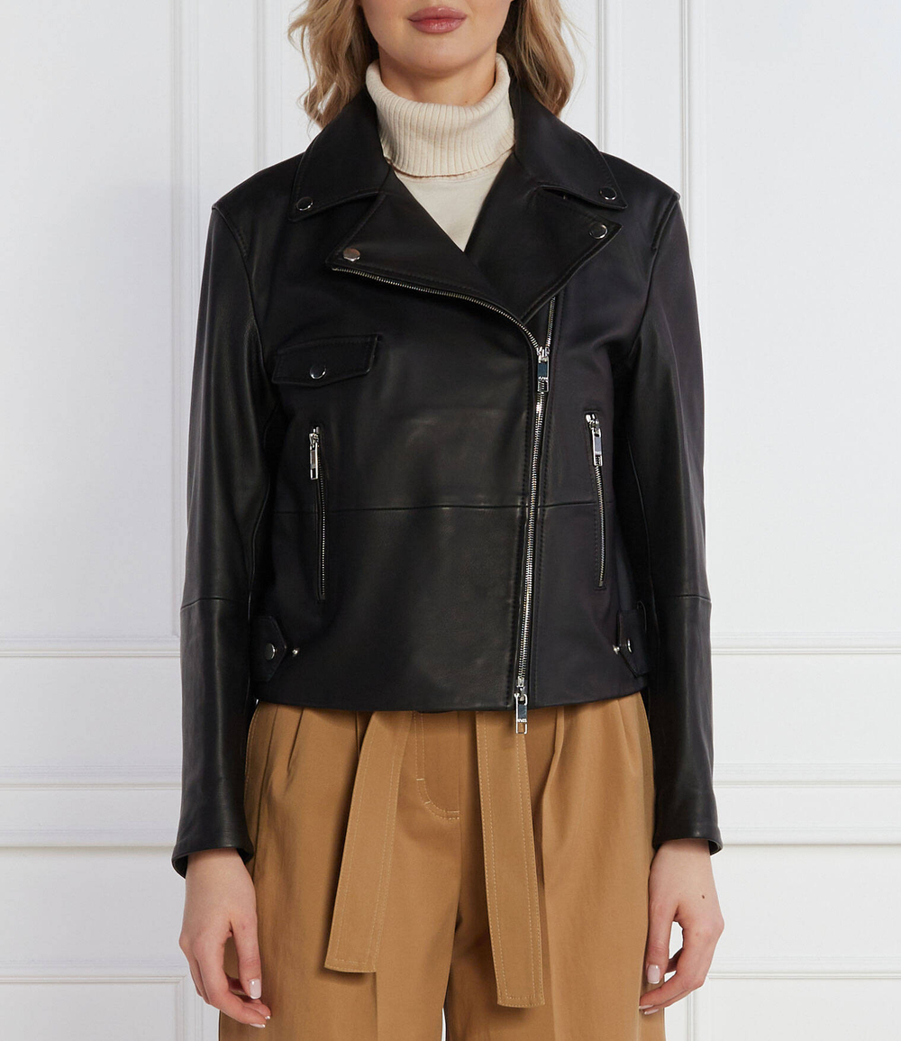 Кожаная косуха Sajina BOSS BLACK - черный(50505622)