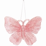 Подвеска «Изящная бабочка» 10*11 см, Розовый