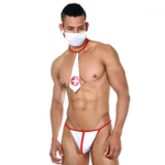 Мужской игровой костюм Доктор (Размер: S-M) (Цвет: белый с красным)